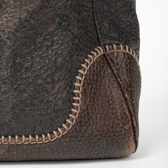 Gucci New Pelham Brown Guccissima Leather Large Shoulder Bag - Picture 8 of 13